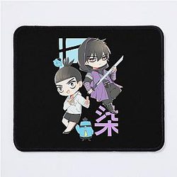 Rock Scissors Game with Dai Bo Teacher Graphic for Fan Mouse Pad