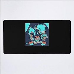 Funny Man Scissor of Best Friends for Movie Fans Desk Mat