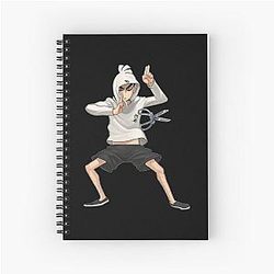 Mens Favorite Scissor Gifts Music Fans Spiral Notebook