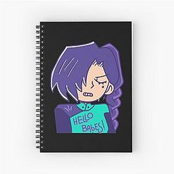 Mens Scissors for Hello Babes Spiral Notebook