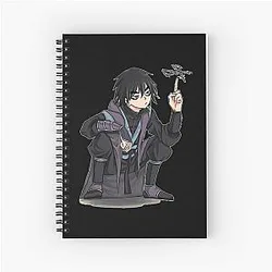 Women My Favorite Scissors Animation Retro Vintage Spiral Notebook
