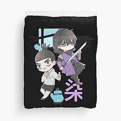 Rock Scissor Seven with Dai Bo Teacher Graphic for Duvet Cover