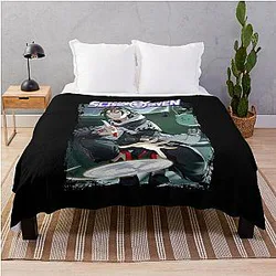 Retro Scissor Seven Cool Gift Throw Blanket