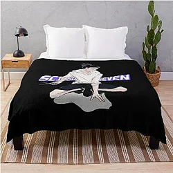Vintage Seven Fan Art Cool Throw Blanket