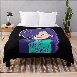 Mens Women Scissor Seven Hello Babes Love Fans Throw Blanket