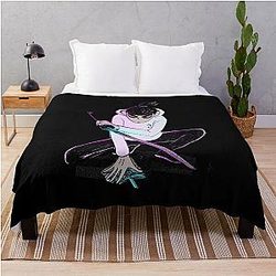 Mens Funny Scissor Gifts for Movie Fans Throw Blanket
