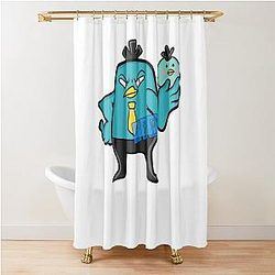 Bands Scissor Seven Xiao Fei Cute Gifts Shower Curtain