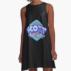 Scott Woz Logo A-Line Dress