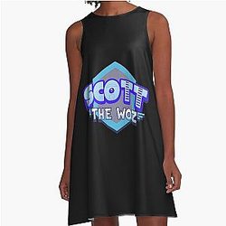 Scott The Woz logo A Line Dress