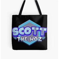Scott Woz Logo All Over Print Tote Bag