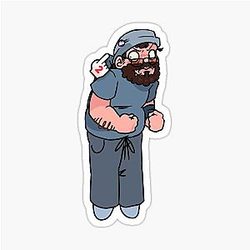 Scott Woz -- Drag Drop Rex Mohs Sticker