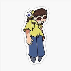 Scott Woz Drag Officer Steel Sticker