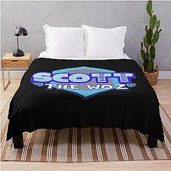 Scott Woz Logo Throw Blanket