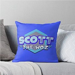 Scott Woz Logo Throw Pillow