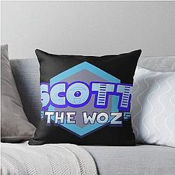Scott Woz Logo Throw Pillow