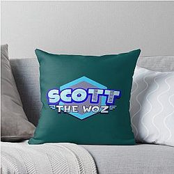 Scott Woz Logo Throw Pillow