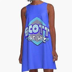 Scott Woz Logo A-Line Dress