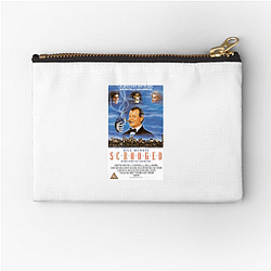 Scrooged is a fantasy comedy Scrooged Zipper Pouches