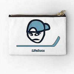 Seattle Kraken Colors Angry Guy Zipper Pouch