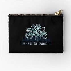 Release The Kraken Seattle Kraken Design Go Kraken Sticker Pouch