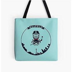 Seattle Kraken Alternative Mascot Logo Tote Bag