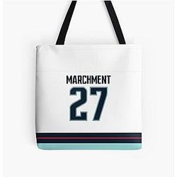 Seattle Kraken Mason Marchment Away Jersey Tote Bag