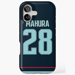 Seattle Kraken Joshua Mahura Home Jersey Back Phone Case for iPhone