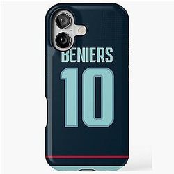 Seattle Kraken Matty Beniers Home Jersey Phone Case iPhone Tough Case