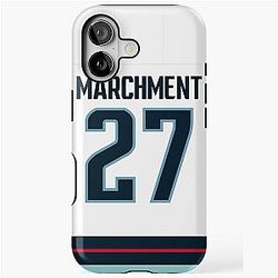Seattle Kraken Mason Marchment Away Jersey Back Phone Case iPhone Tough Case