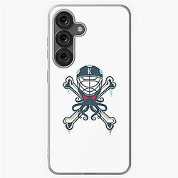 Seattle Kraken Alternative Mascot with Crossbones Background. Soft Case for Samsung Galaxy