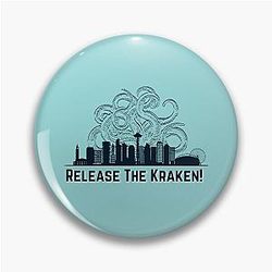 Release the Kraken Seattle Kraken Design Go Kraken Pin