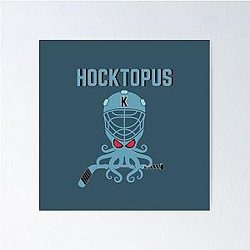 Hoctopus. Seattle Kraken Alternative Logo Design. Poster