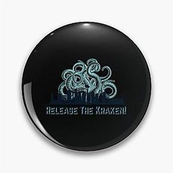 Release The Kraken Seattle Kraken Design Pin