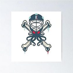 Seattle Kraken Alternative Mascot Poster With Background