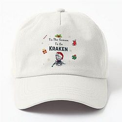 Seattle Kraken Christmas, Tis the Season to Be Kraken Dad Hat