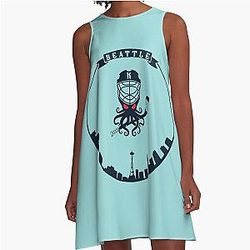 Seattle Kraken Mascot Logo Dress
