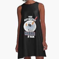 Seattle Kraken Hockey Tees A-Line Dress