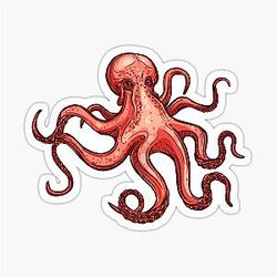 Seattle Kraken Octopus Sticker