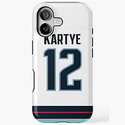 Seattle Kraken Tye Kartye iPhone Case Back Away Jersey Tough