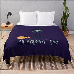 All Kraken Halloween Design Throw Blanket