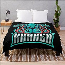 Seattle Kraken Octopus Blanket