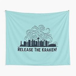 Release the Kraken! Seattle Kraken Design Go Kraken! Tapestry