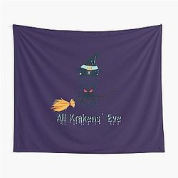 All Seattle Kraken Halloween Design Tapestry
