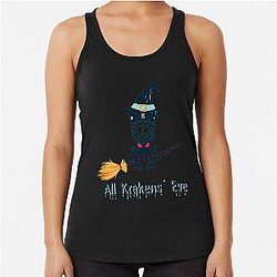 Seattle Kraken Halloween Design Racerback Tank Top