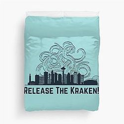 Seattle Kraken Design Duvet Cover