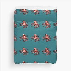 Seattle Kraken Octopus Duvet Cover