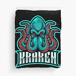 Seattle Kraken Octopus Duvet Cover