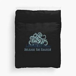 Release The Kraken Seattle Kraken Design Sticker Duvet Cover