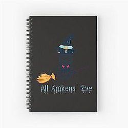 All Seattle Kraken Halloween Design Spiral Notebook