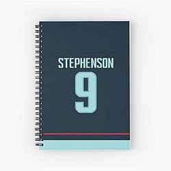 Seattle Kraken Chandler Stephenson Home Jersey Case Notebook